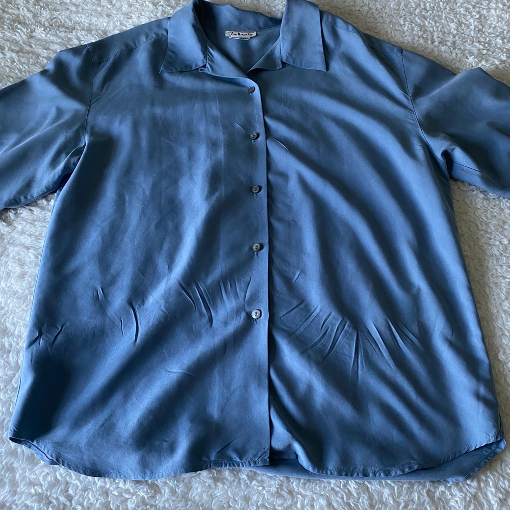 Talbot Silk Button Down - image 5